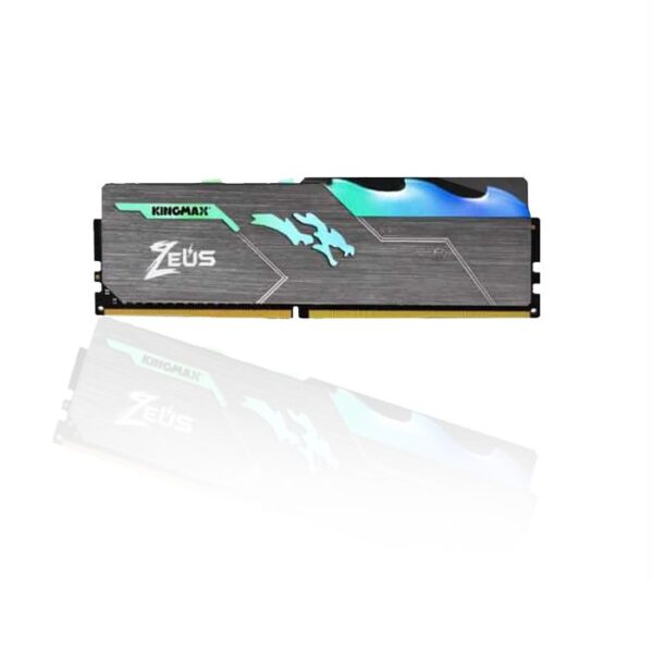رم کامپیوتر کینگ مکس Zeus Dragon RGB DDR4 3200MHz CL17 Single 16GB