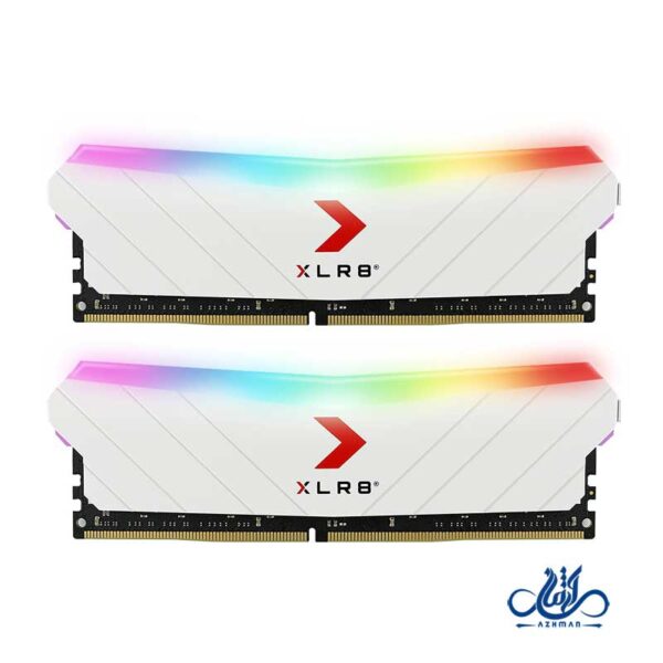 رم کامپیوتر PNY 16GB 3600 DDR4 XLR8 RGB White
