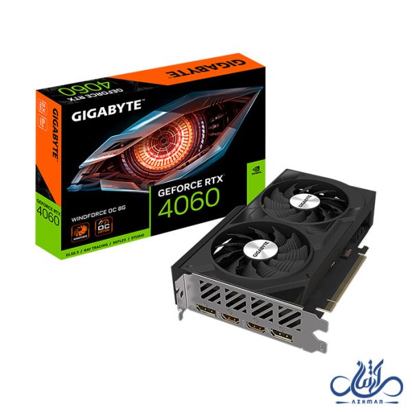 کارت گرافیک گیگابایت مدل GeForce RTX4060 WINDFORCE2 OC 8G