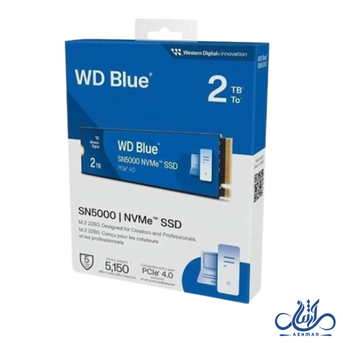 حافظه اس اس دی وسترن دیجیتال مدل WD BLUE 2TB SN5000 NVMe PCle Gen4