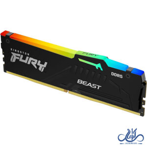 رم کامپیوتر کینگستون FURY Beast Black RGB 32GB SINGLE 6000 CL30 intel XMP